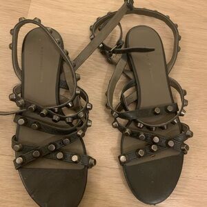 Balenciaga leather giant arena strapped sandals 37